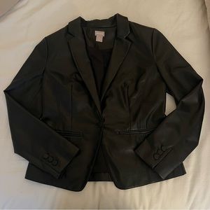 Chico’s Faux Leather Blazer